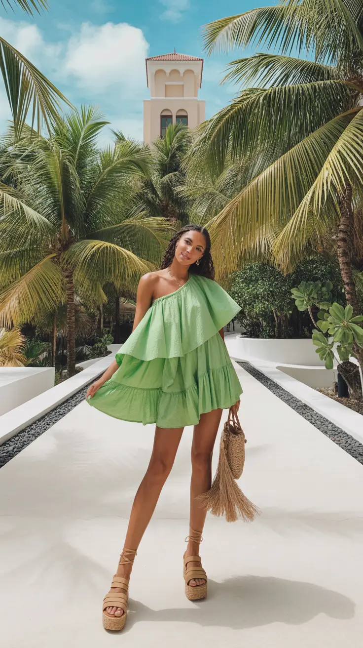 spring break outfit 2026 Playful Resort Dress That Feels Like a Mood