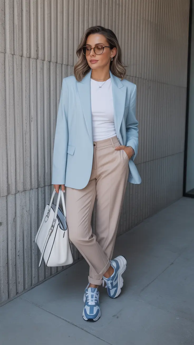 spring business casual outfits 2026 Soft Tailoring With a Modern Edge