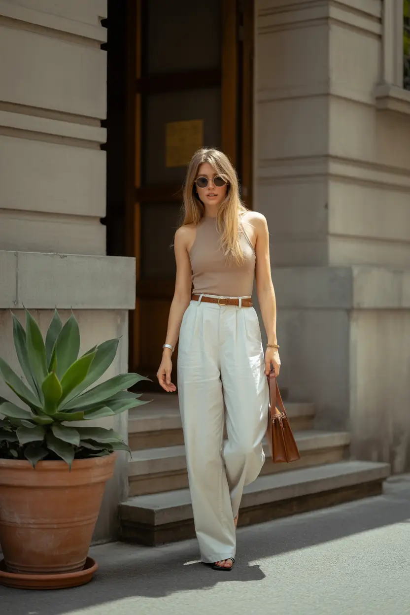 spring business casual outfits 2026 Minimal Neutrals That Always Work