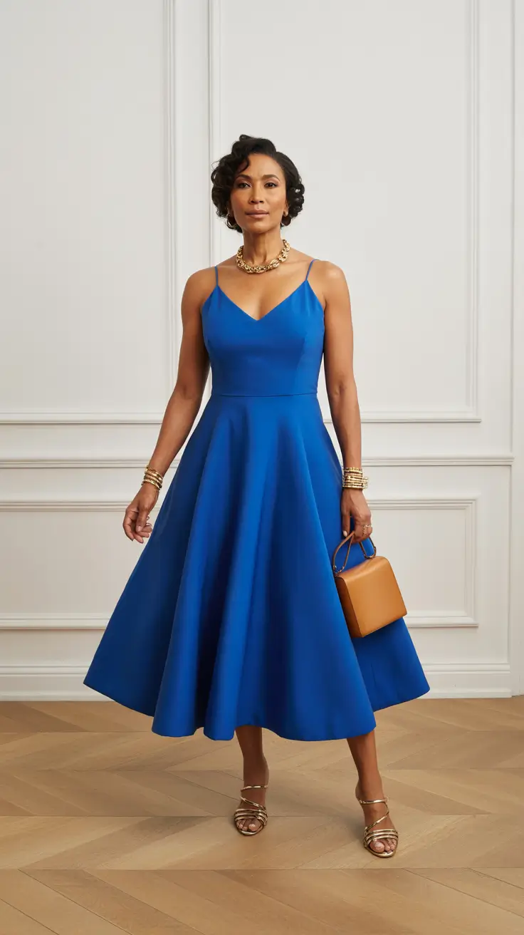 Spring Dressing Over 50 2026 Bold Blue With Timeless Shape