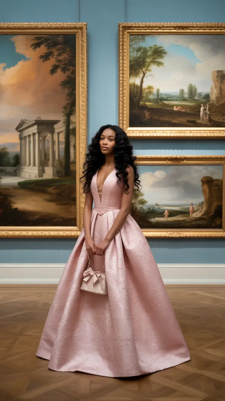 spring going out outfits 2026 Blush Ball Gown for a Night Classy Moment