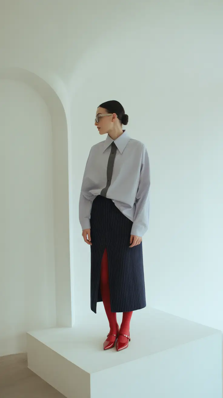 Spring Office Outfits 2026 Minimal Skirt Styling