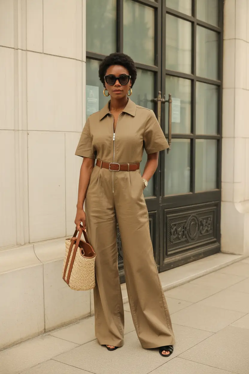 spring outfits black women 2026 Soft Utility With Quiet Confidence