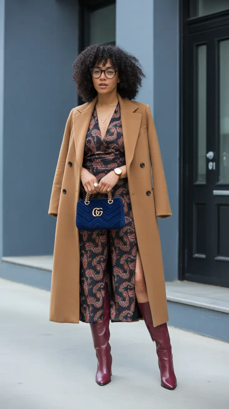 spring outfits black women 2026 Printed Layers With Depth