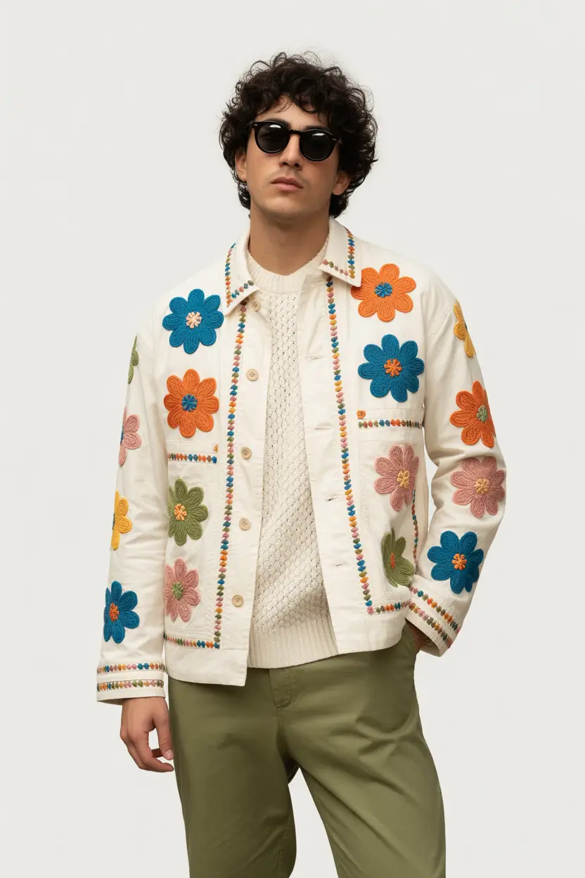 spring outfits men 2026 Artisan Texture Meets Vintage Romance