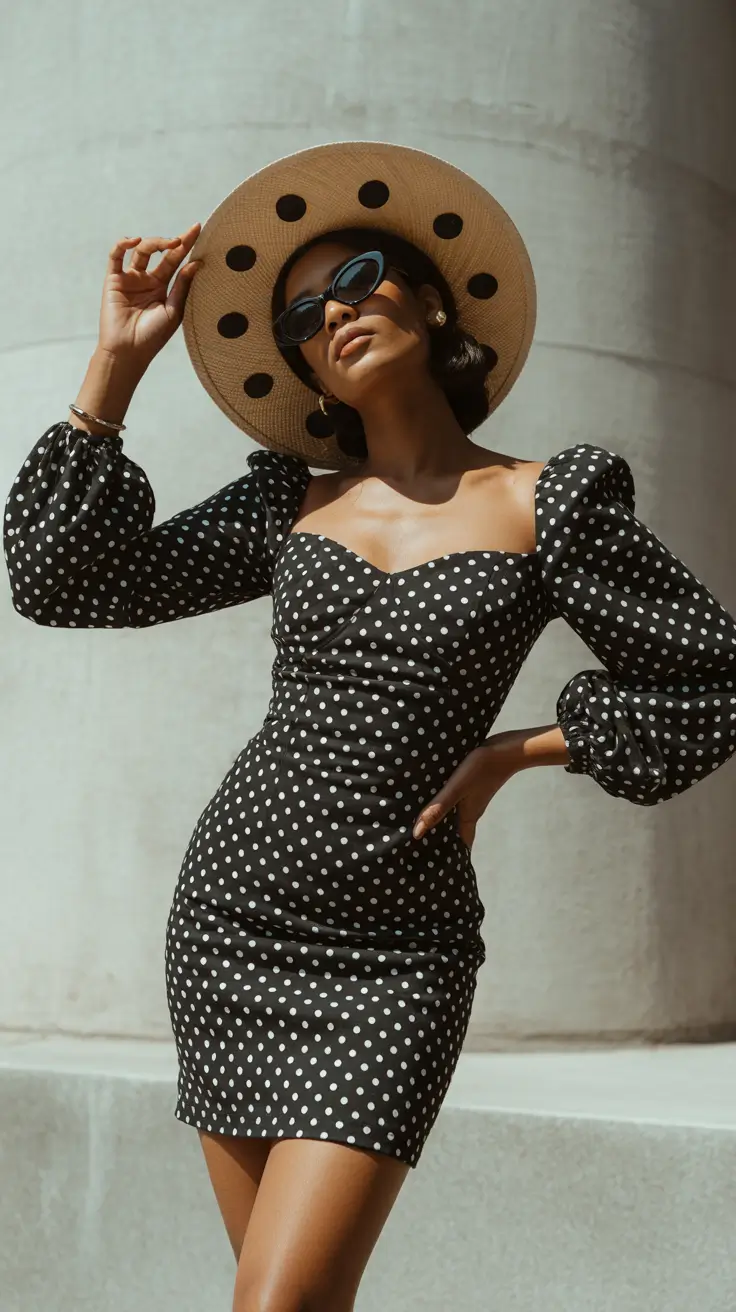 Spring Outfits for Women Over 30 2026 Polka Dot Glam With Old Hollywood Energy