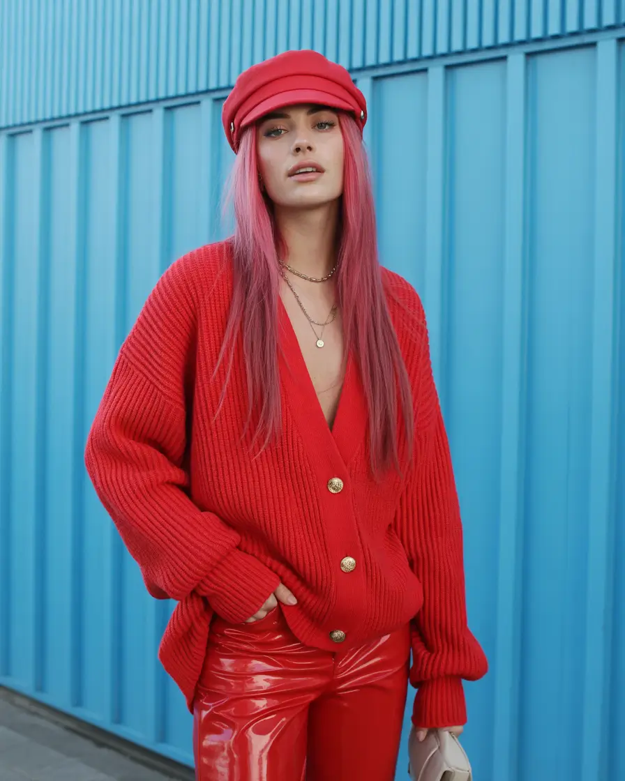 Spring Outfits for Women Over 30 2026 Red Monochrome