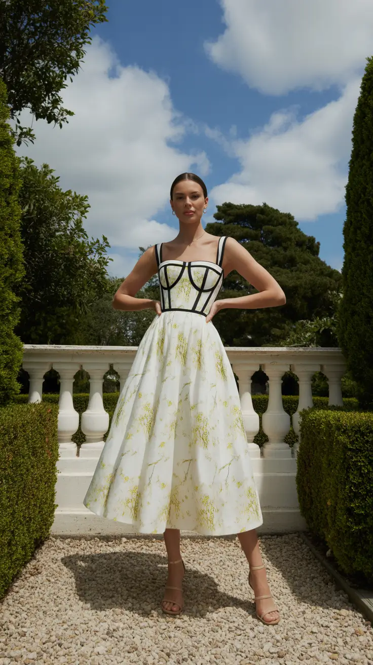Spring Outfits for Women Over 30 2026 Garden Party Dress With Structured Romance