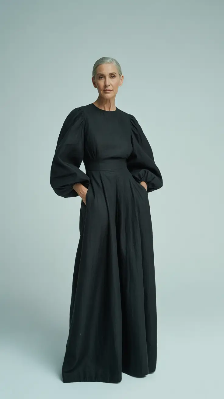 Spring Outfits for Women Over 60 Black Dress with Quiet Power
