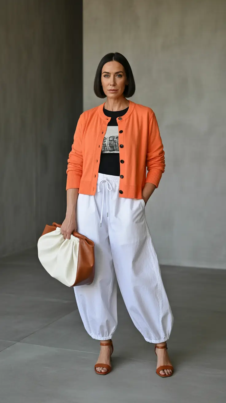 Spring Outfits for Women Over 60 Modern Neutrals with a Soft Pop