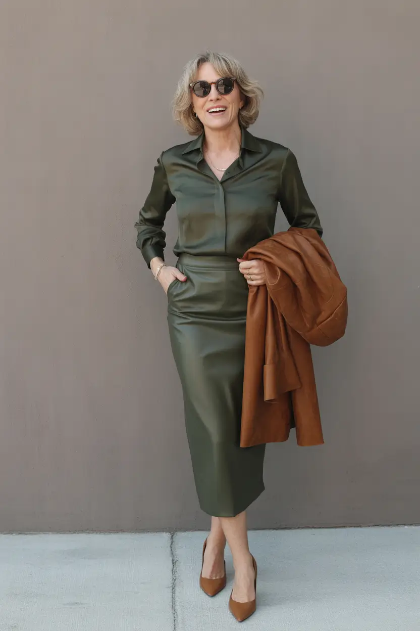 Spring Outfits for Women Over 60 Soft Strength in Green Silhouettes
