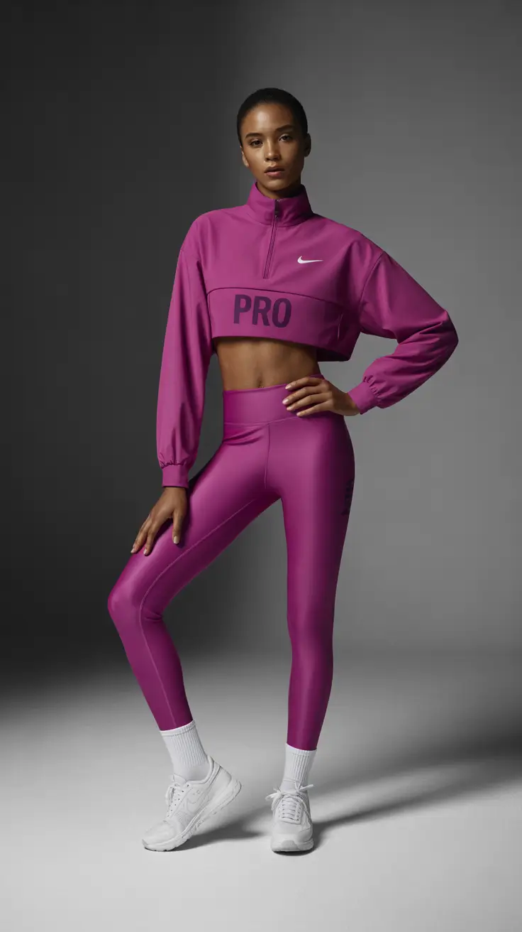 spring sport outfits for women 2026 Monochrome Purple Set With a Clean Pro Energy