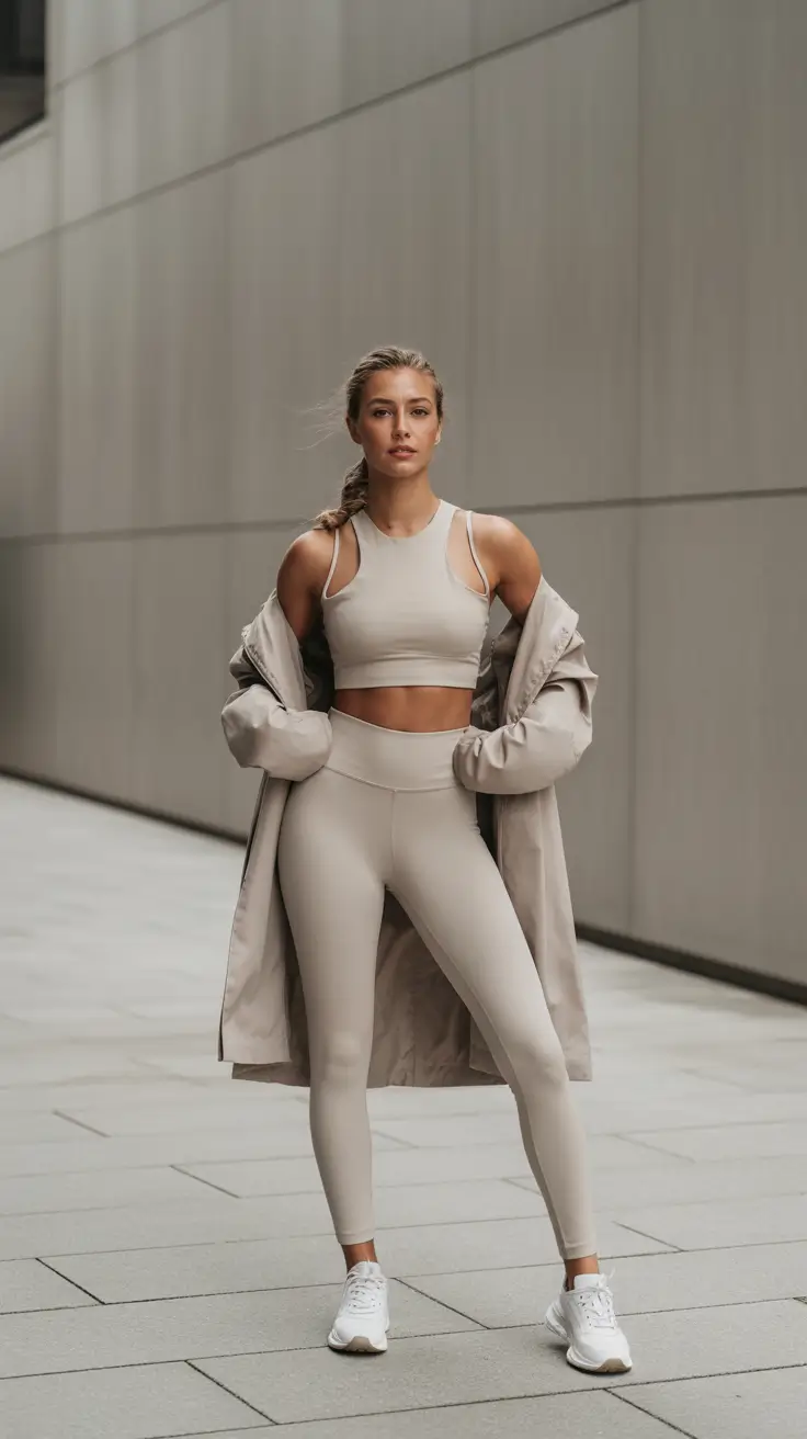 spring sport outfits for women 2026 Minimal White Sport Style for Everyday Wear