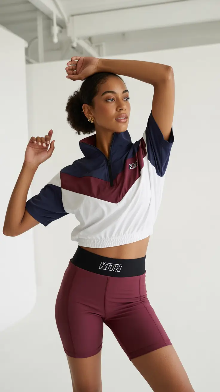 spring sport outfits for women 2026 Retro Runner Vibes With Sporty Chic Attitude