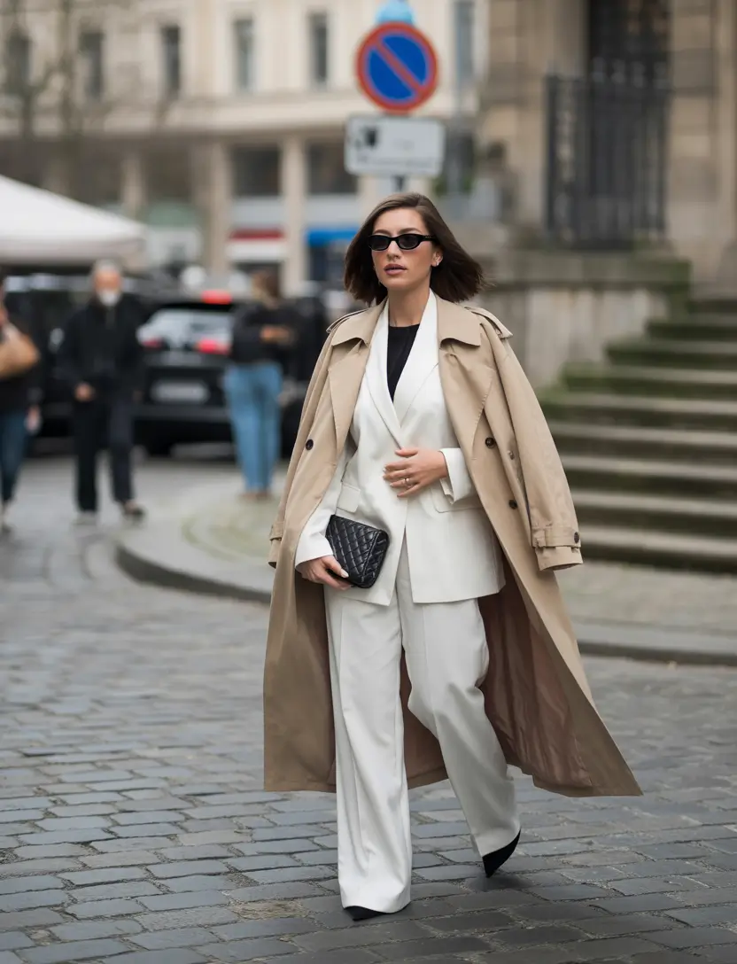spring transition outfits 2026 Relaxed Trench Styling for Everyday Movement