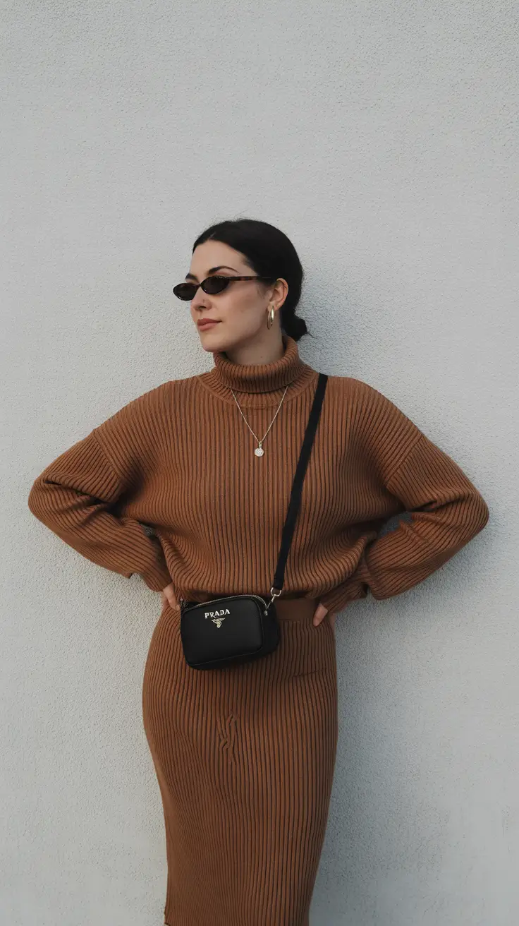 spring transition outfits 2026 Monochrome Knits With Street Confidence