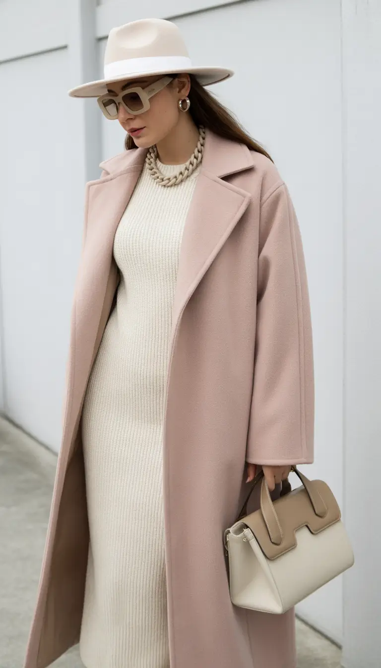 spring transition outfits 2026 Blush Layers for Feminine Transitional Comfort