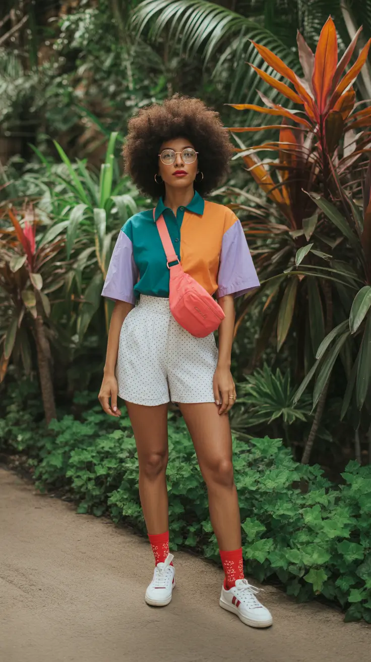 Spring Wardrobe 2026 Color Block Polo and Playful Shorts