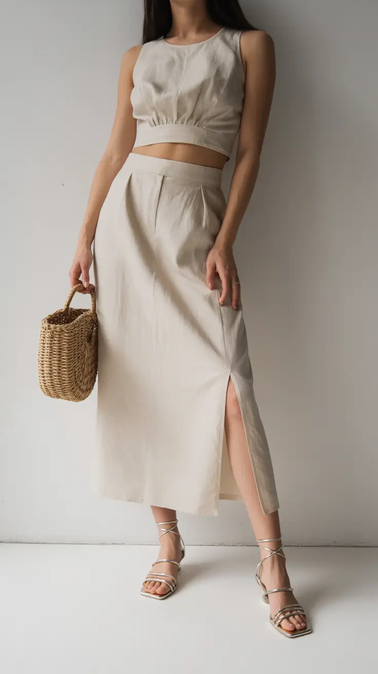 spring wedding guest outfit 2026 Relaxed Linen Sets