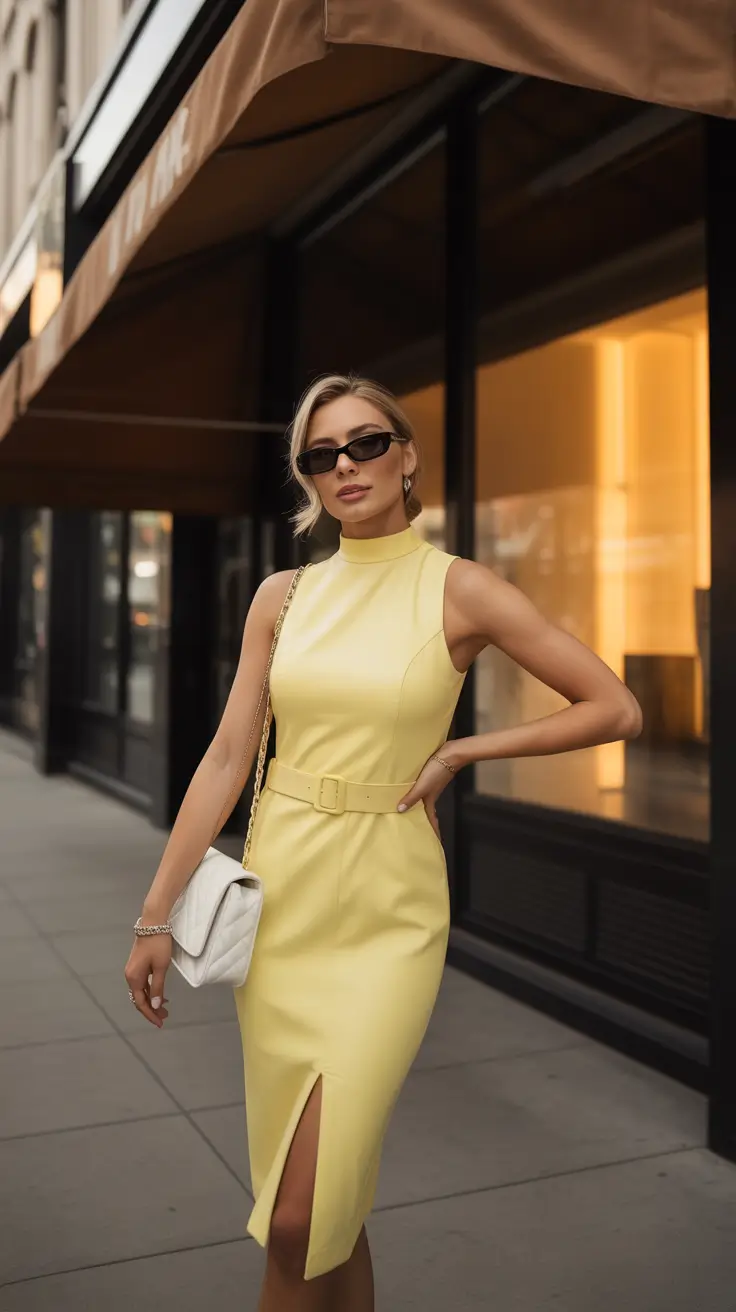 Spring Workwear 2026 Sunny Yellow Dress With Minimalist Polish