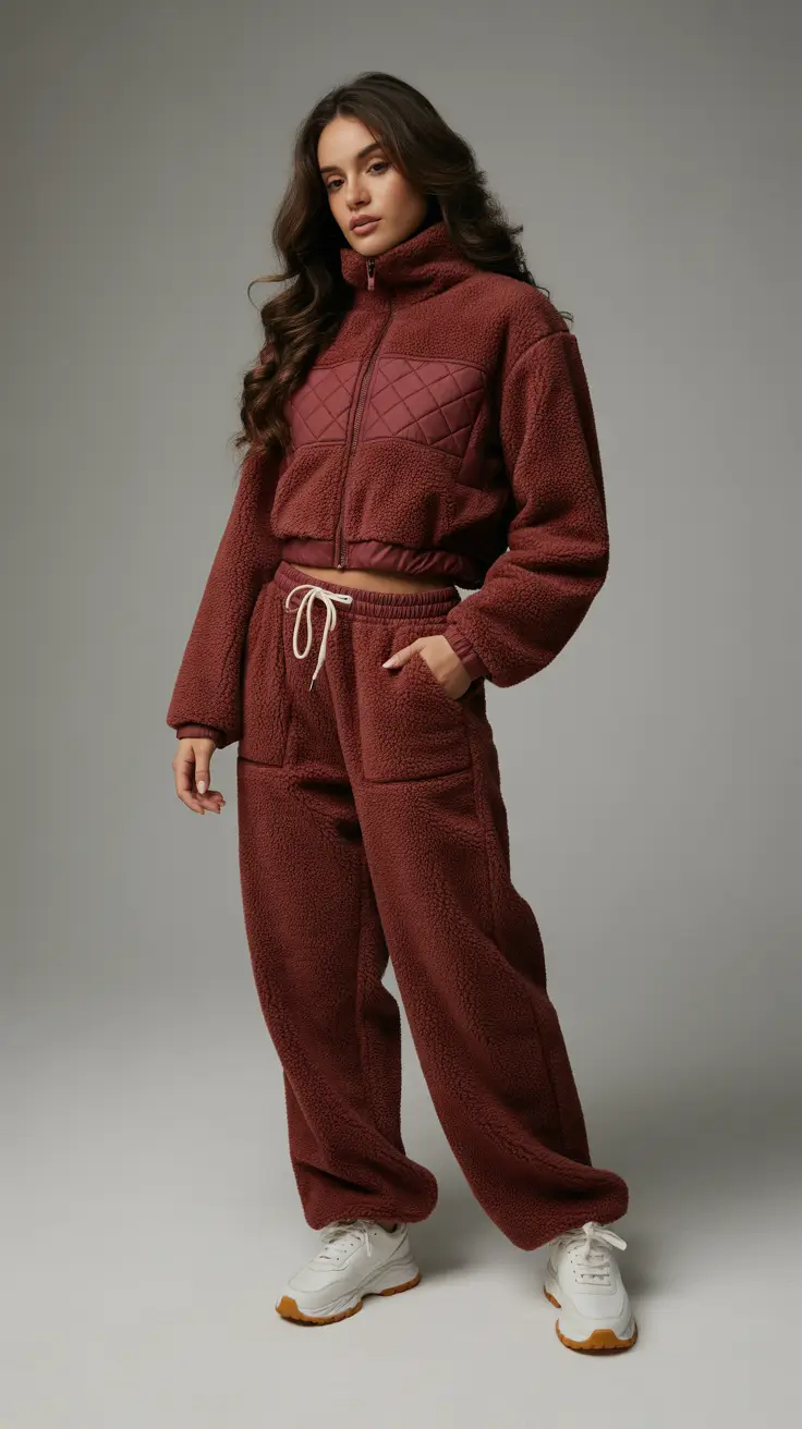 winter to spring outfits 2026 Matching Cozy Set