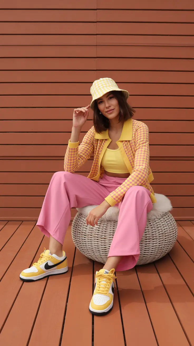 winter to spring outfits 2026 Playful Color