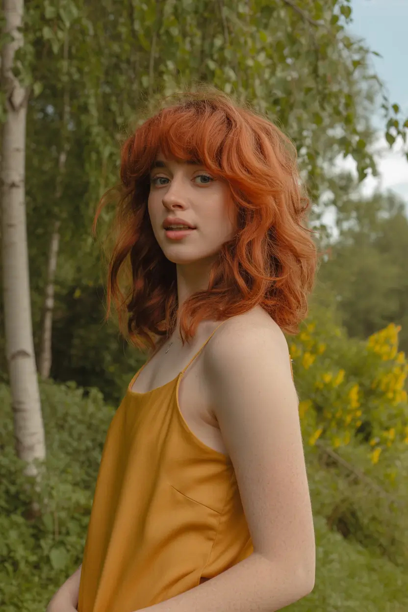 spring blonde hair color 2026 Strawberry Blonde With Outdoor Ease