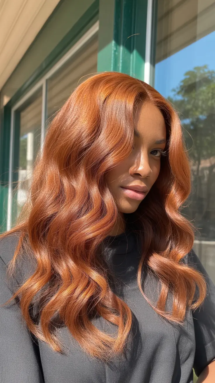 spring hair color for brown skin 2026 Copper Waves