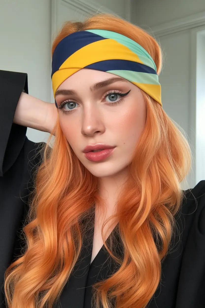 spring hair color for tan skin 2026 Vibrant Auburn Copper With Playful Edge