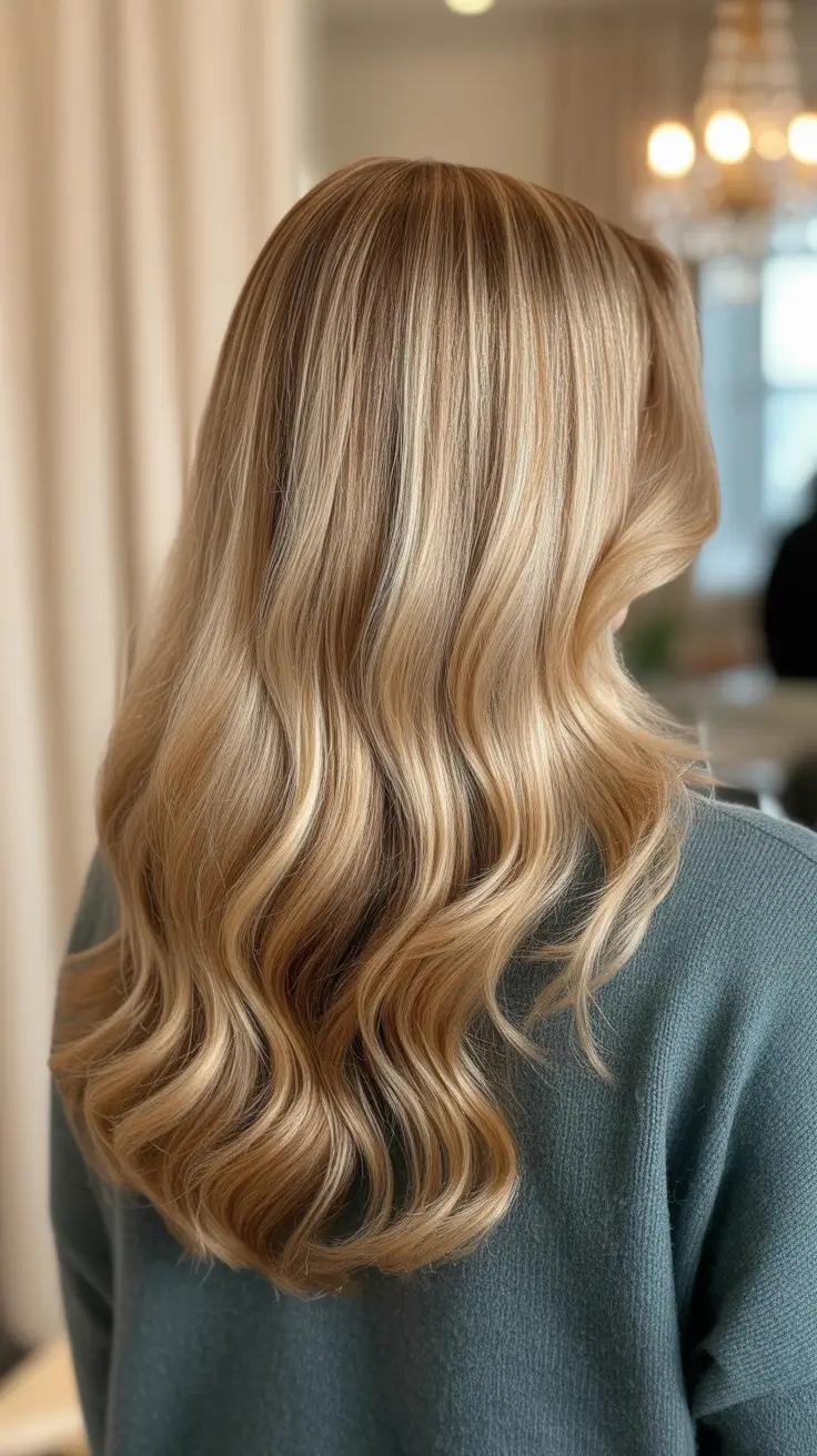 spring hair color for tan skin 2026 Soft Golden Blonde With Fluid Shine