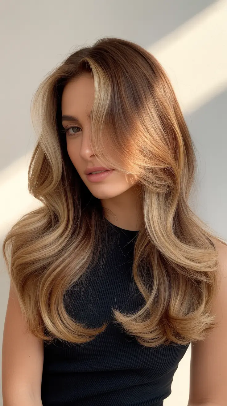 spring hair color trends 2026 Soft Bronde Layers