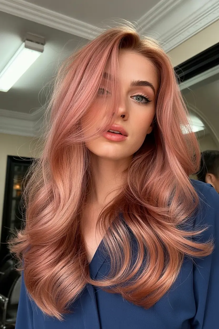 spring hair color trends 2026 Pink Blonde