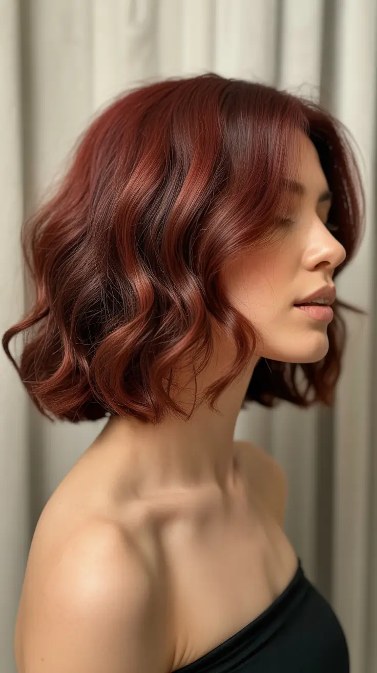spring hair color trends 2026 Deep Red Hair