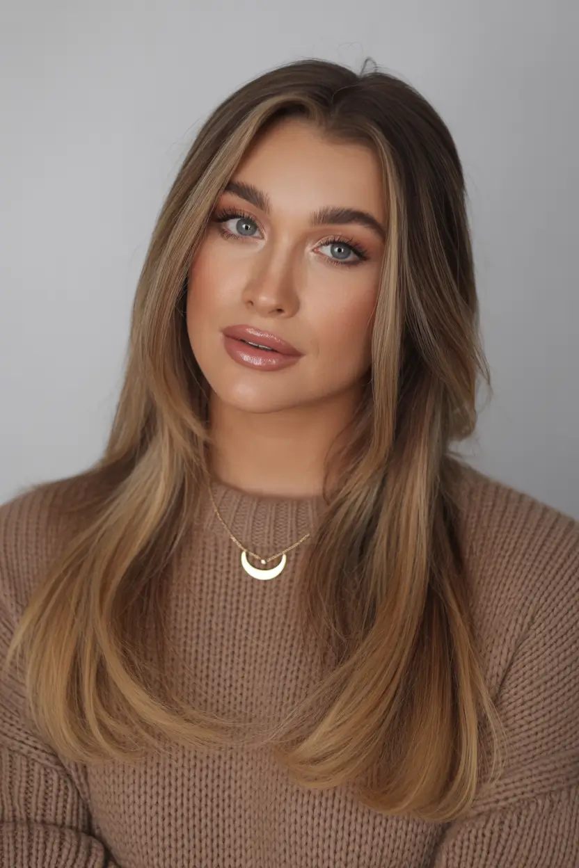 spring hair color warm skin tone 2026 Soft Honey Blonde with Seamless Blend