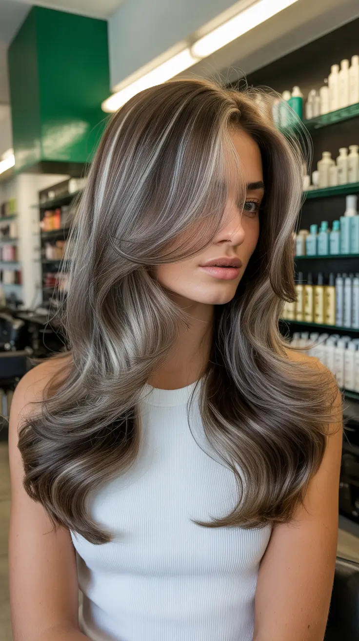 spring hair trends 2026 Cool Brunette Layers