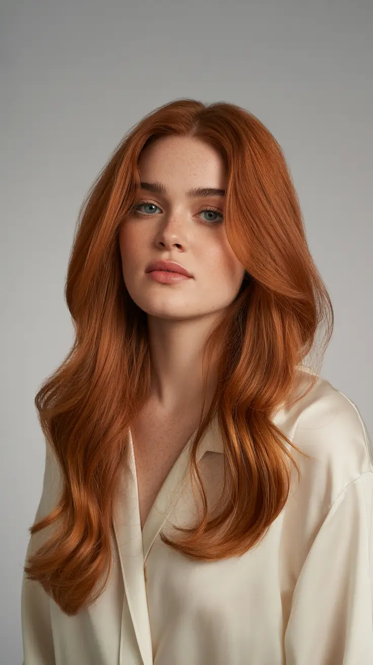 spring hair trends 2026 Copper Red With Soft Volume