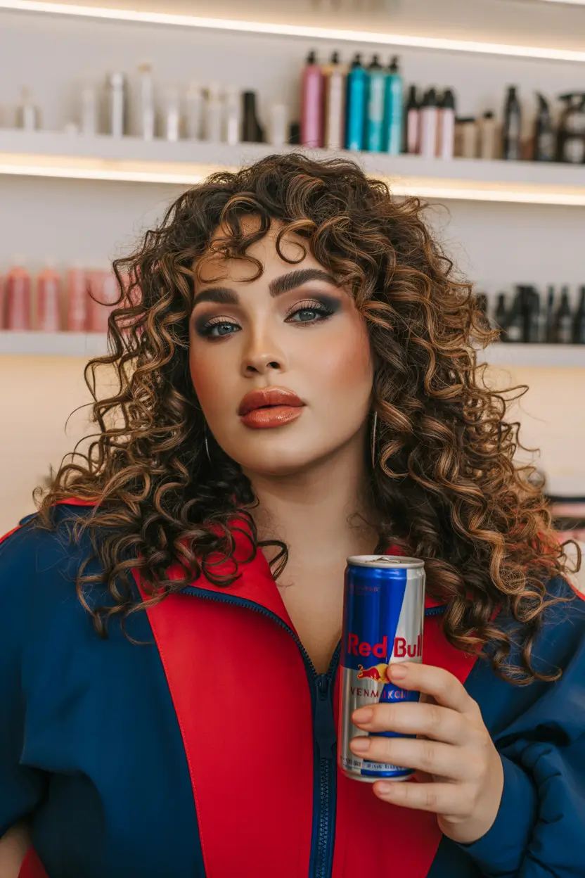 Spring Haircuts for Chubby Faces 2026 Defined Shaggy Curly Shag