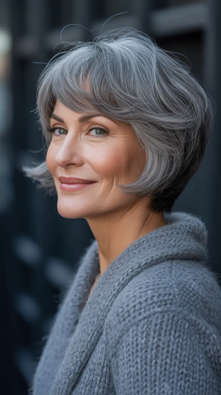 spring Haircuts for Women Over 40 2026 Soft Layered Short