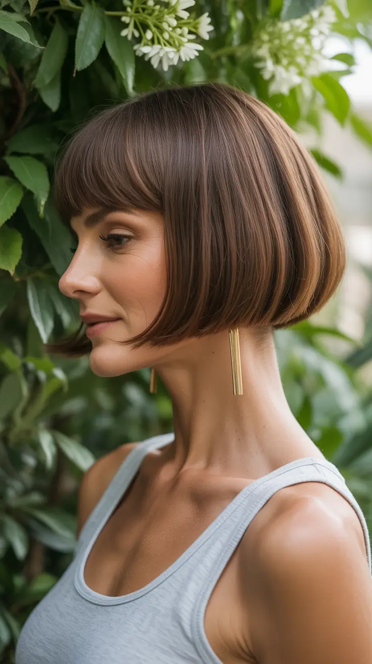 spring Haircuts for Women Over 40 2026 Bob With Bangs