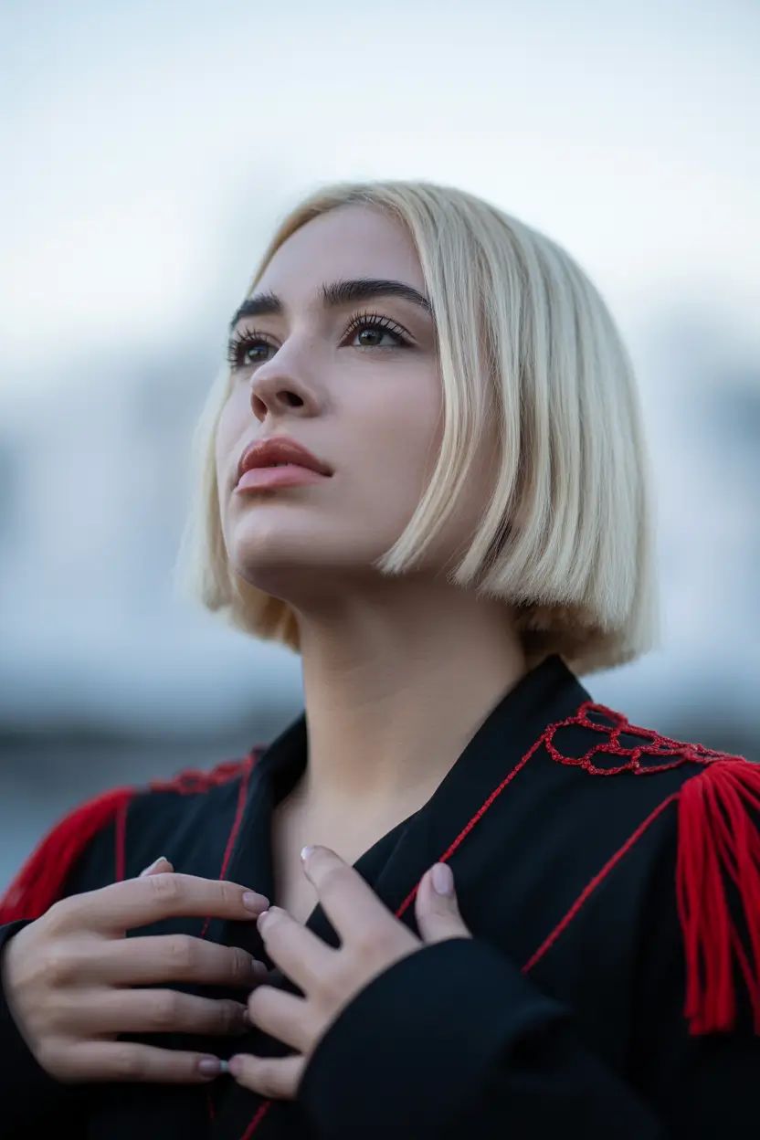 spring french bob haircut 2026 Soft Blonde Bob with Airy Volume