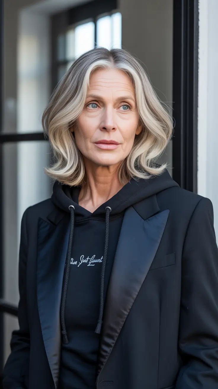 spring Haircuts for Women Over 50 2026 Grey Bob