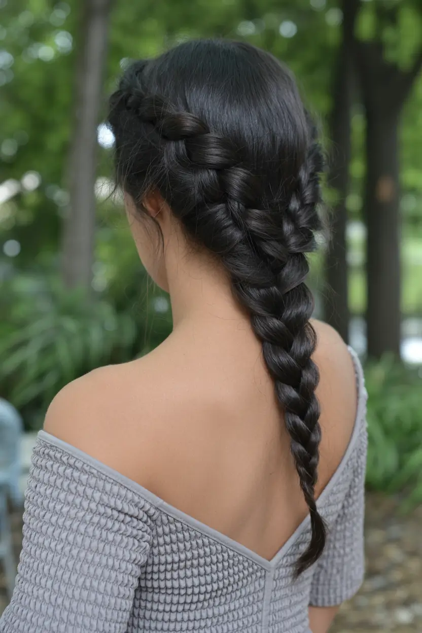 spring braids hairstyle 2026 Classic Side Braid for Everyday Spring