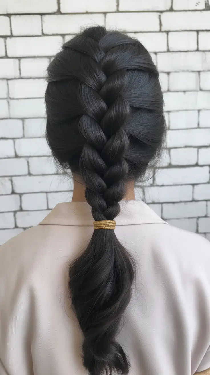 spring braids hairstyle 2026 Classic Long Fishtail With Modern Minimalism