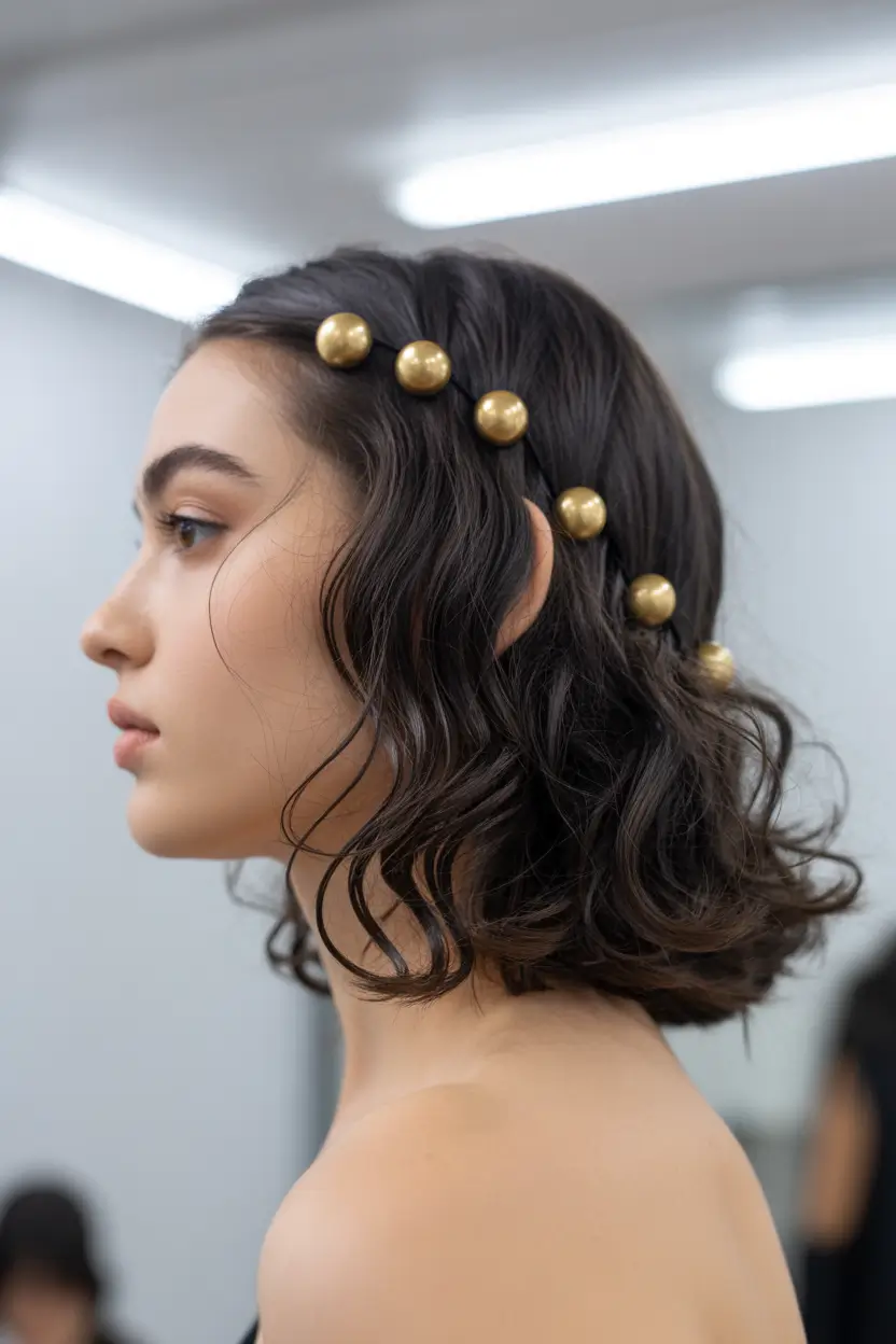 spring hairstyle for medium length hair 2026 Brunette Waves