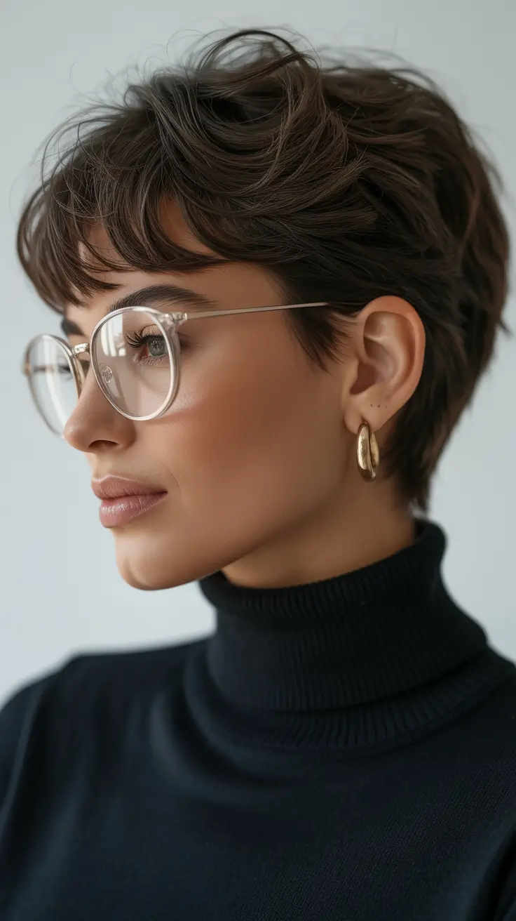 spring pixie 2026 Espresso Micro Fringe Pixie