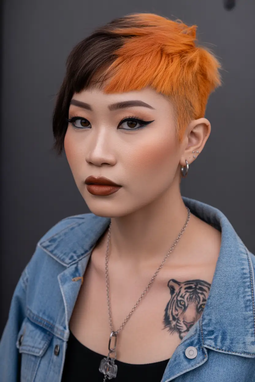 spring pixie 2026 Two Tone Asymmetrical Pixie