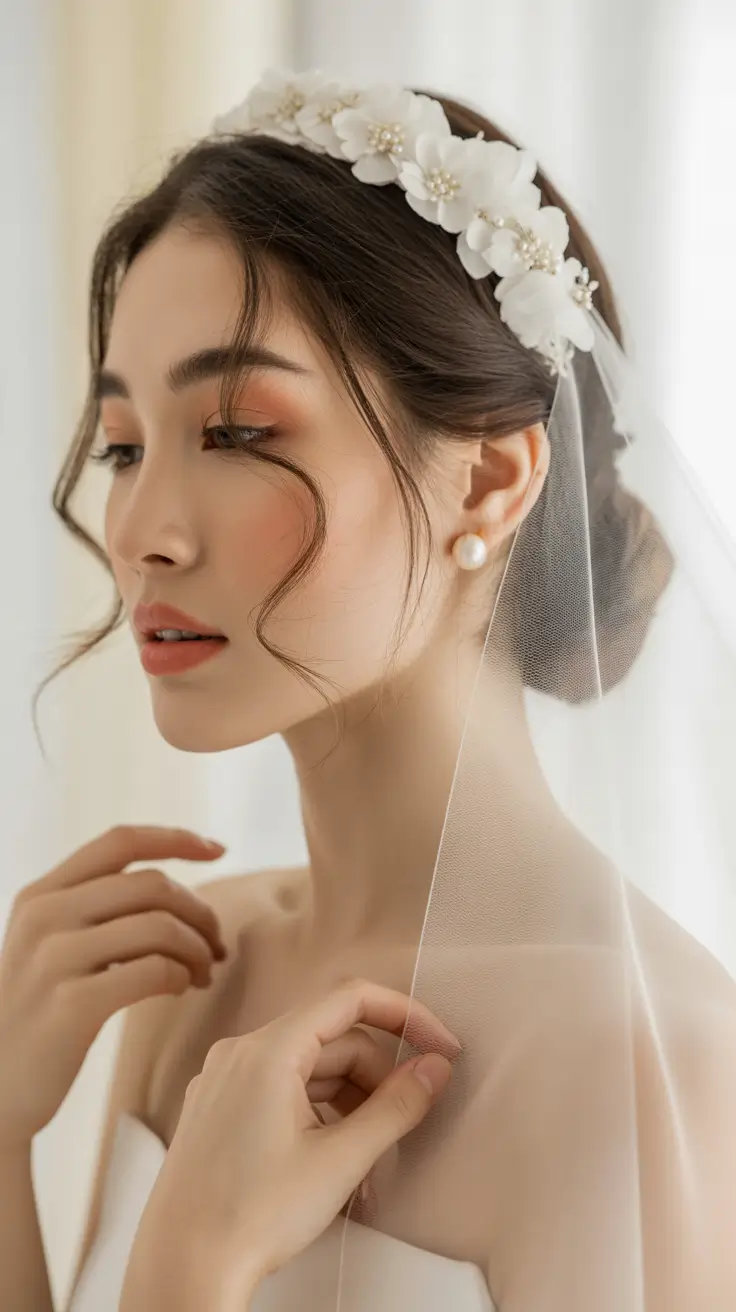 spring hairstyles 2026 Low Bun With Flowers