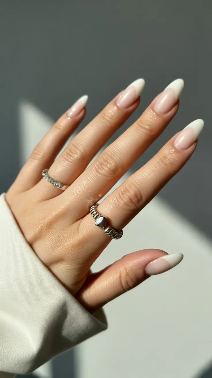 March Nails Color Ideas 2026 Soft Almond Neutrals