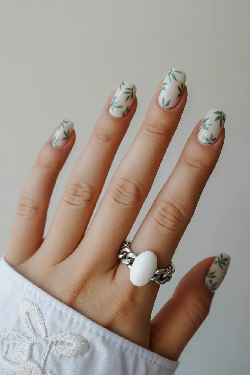 March Nails Ideas 2026 Spring Floral Nails