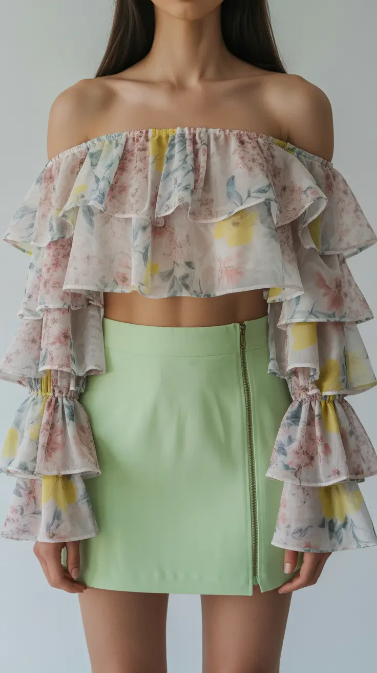 March Outfits Ideas 2026 Spring Florals with a Fresh Mint Twist